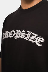 SUPER HEAVY FRONT EMBO T-SHIRT BLACK