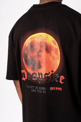 HEAVY OVERSIZE V2 MOON T-SHIRT BLACK