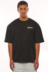 HEAVY OVERSIZE RISE ABOVE T-SHIRT BLACK