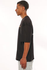 HEAVY OVERSIZE RISE ABOVE T-SHIRT BLACK