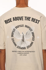 HEAVY OVERSIZE RISE ABOVE T-SHIRT COCONUT MILK