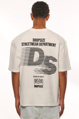 HEAVY OVERSIZE STREETWEAR DEPARTMENT T-SHIRT CREAM WHITE