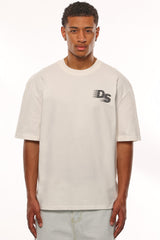 HEAVY OVERSIZE STREETWEAR DEPARTMENT T-SHIRT CREAM WHITE