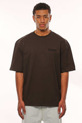 HEAVY OVERSIZE TRIPLE LOGO T-SHIRT WASHED BLACK
