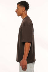 HEAVY OVERSIZE TRIPLE LOGO T-SHIRT WASHED BLACK