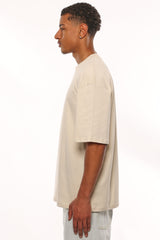 HEAVY OVERSIZE STAPLE LOGO T-SHIRT COCONUT MILK