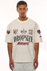HEAVY OVERSIZE MOTORSPORT T-SHIRT CREAM
