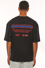 HEAVY OVERSIZE PEACE OF MIND T-SHIRT BLACK