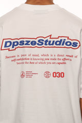 HEAVY OVERSIZE PEACE OF MIND T-SHIRT WHITE