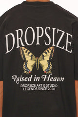 HEAVY OVERSIZE RAISED IN HEAVEN T-SHIRT BLACK