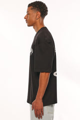 HEAVY OVERSIZE FLY HIGH T-SHIRT BLACK