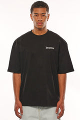 HEAVY OVERSIZE MEMBERS ONLY T-SHIRT BLACK
