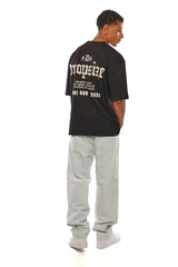 HEAVY OVERSIZE MEMBERS ONLY T-SHIRT BLACK