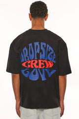 HEAVY OVERSIZE CREW LOVE T-SHIRT BLACK