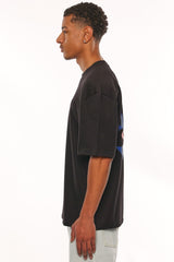 HEAVY OVERSIZE CREW LOVE T-SHIRT BLACK