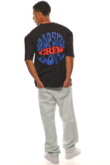 HEAVY OVERSIZE CREW LOVE T-SHIRT BLACK