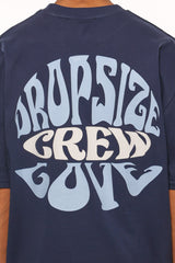 HEAVY OVERSIZE CREW LOVE T-SHIRT BLACK IRIS