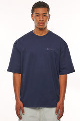 HEAVY OVERSIZE CREW LOVE T-SHIRT BLACK IRIS