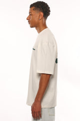 HEAVY OVERSIZE DREAM WITHOUT FEAR T-SHIRT CREAM WHITE