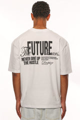 HEAVY OVERSIZE FUTURE IS OURS T-SHIRT WHITE