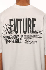 HEAVY OVERSIZE FUTURE IS OURS T-SHIRT WHITE