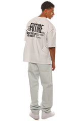 HEAVY OVERSIZE FUTURE IS OURS T-SHIRT WHITE