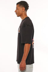 HEAVY OVERSIZE MELTING LOGO T-SHIRT BLACK