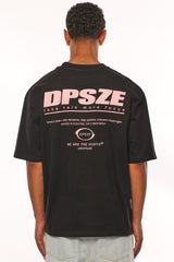 HEAVY OVERSIZE LESS TALK T-SHIRT BLACK