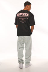 HEAVY OVERSIZE LESS TALK T-SHIRT BLACK