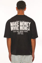 HEAVY OVERSIZE MORE FOCUS T-SHIRT BLACK