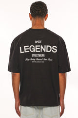 HEAVY OVERSIZE MOVING FORWARD T-SHIRT BLACK