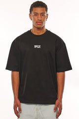 HEAVY OVERSIZE MOVING FORWARD T-SHIRT BLACK