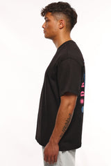 HEAVY SKULL LOGO T-SHIRT BLACK