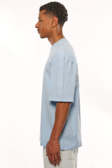 HEAVY OVERSIZE MOVING FORWARD T-SHIRT BABY BLUE