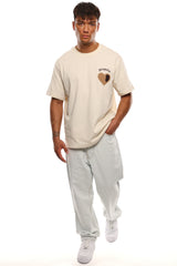 HEAVY OVERSIZE BROKEN HEART V2 T-SHIRT WHITE