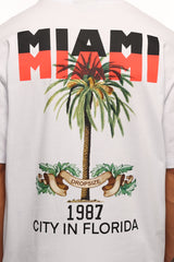HEAVY FLORIDA PALM T-SHIRT BLACK