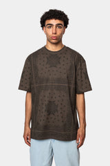 HEAVY OVERSIZE BANDANA T-SHIRT MAJOR BROWN