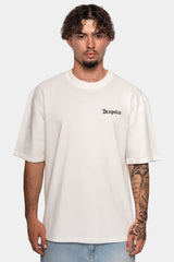 HEAVY V2 EMBO T-SHIRT CREAM WHITE