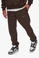 HEAVY HD PRINT JOGGER CHOCOLATE BROWN