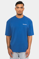 HEAVY EMBO T-SHIRT TINT BLUE