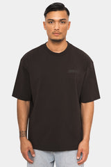 HEAVY OVERSIZE HD PRINT T-SHIRT WASHED BLACK