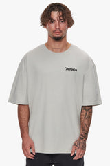 HEAVY OVERSIZE EMBO T-SHIRT V3 QUITE GREY