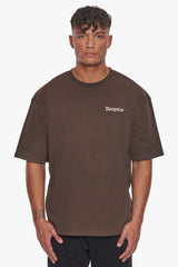 HEAVY BACKLOGO T-SHIRT CHOCOLATE BROWN