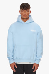 HEAVY OVERSIZE CRIME CLUB HOODIE BABY BLUE