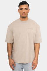 HEAVY OVERSIZE HD PRINT T-SHIRT STONE