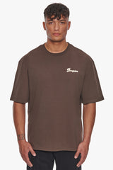 HEAVY DREAM WITHOUT FEAR T-SHIRT CHOCOLATE BROWN