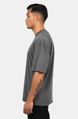 HEAVY OVERSIZE RUBBER PATCH T-SHIRT CREAM WHITE