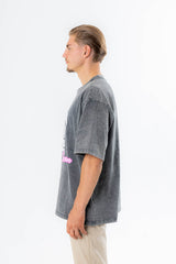 Vice City Heavy T-Shirt Acid Washed Black