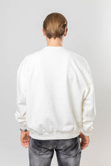 Triple 3D Blood Design Sweater Cream White