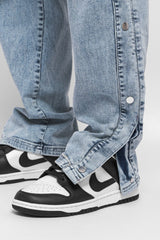 HEAVY BUTTON JEANS LIGHT BLUE